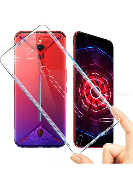 ZTE Nubia Red Magic 3 - 3S Ultra İnce 0.2 mm Soft Silikon Kılıf - Şeffaf