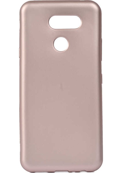 LG K40s Kılıf Mat Premium Silikon Kılıf Rose