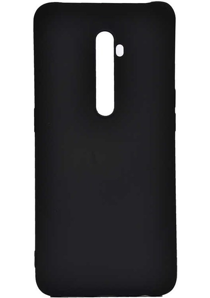 Oppo Reno 2Z Kılıf Mat Premium Silikon Kılıf + Nano Ekran Koruyucu Siyah