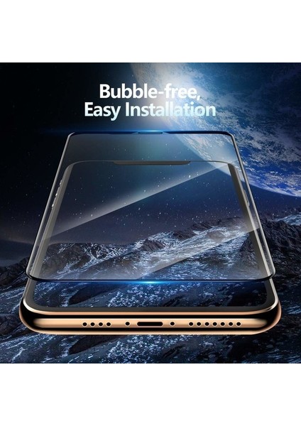 Samsung Galaxy M30 Tam Kaplayan Temperli Cam Ekran Koruyucu Siyah modelleri