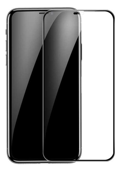 Apple İphone 11 Pro (5.8'') Tam Kaplayan Temperli Cam Ekran Koruyucu Siyah