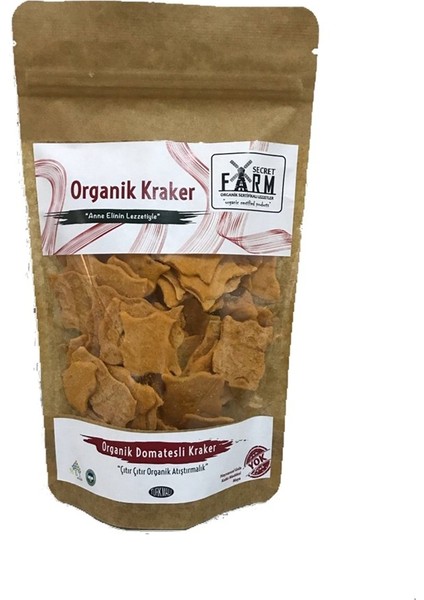 Organik Domatesli Kraker Yaprak Galeta 100 gr
