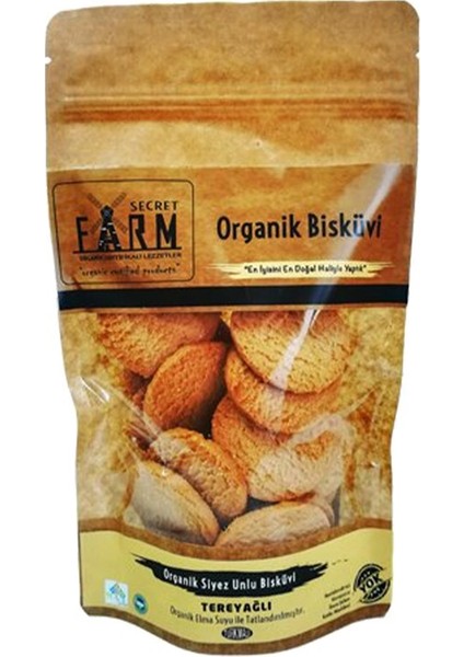 Organik Tereyağlı Siyez Unlu Bisküvi 100 gr
