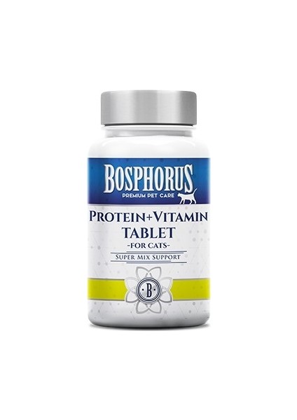 Kediler İçin Protein + Vitamin Tablet 60 Adet
