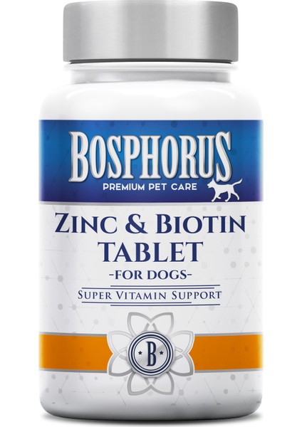 Köpekler İçin Çinko Biotin Tablet 60 Adet