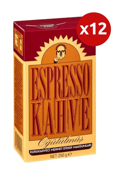 Espresso Öğütülmüş Kahve 250 gr x 12'li