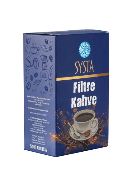 Filtre Kahve Çeşitleri Systa Yöresel Hindistan Aa 250 gr Öğütülmüş Filtre Kahve