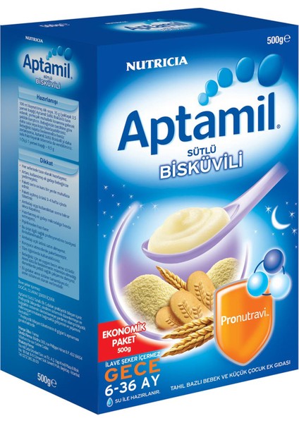 Kaşık Sütlü Bisküvili Tahıl Bazlı Ek Gıda 500 gr
