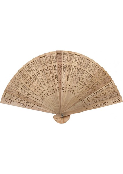 Ahşap Natural Yelpaze 34 x 20 cm 5'li