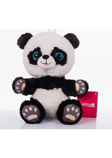 Renkli Gözlü Sevimli Panda 15 cm Peluş Oyuncak