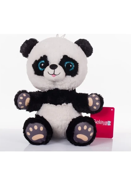 Selay Toys Renkli Gözlü Sevimli Panda 15 cm Peluş Oyuncak