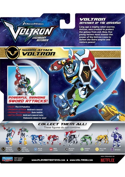 Voltron Kılıç ve Kalkanlı Aksiyon Figür