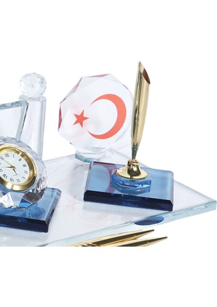 Vip Kristal Masa Isimlik Türk Bayrağı fiyatları