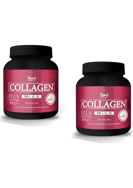 Collagen Plus Toz Powder- Hidrolize Kollajen Tip Kollajen Toz İçecek 2 ADET