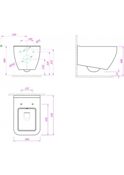 Fold Pro Asma Klozet + Yavaş Kapanır Kapak fiyatları