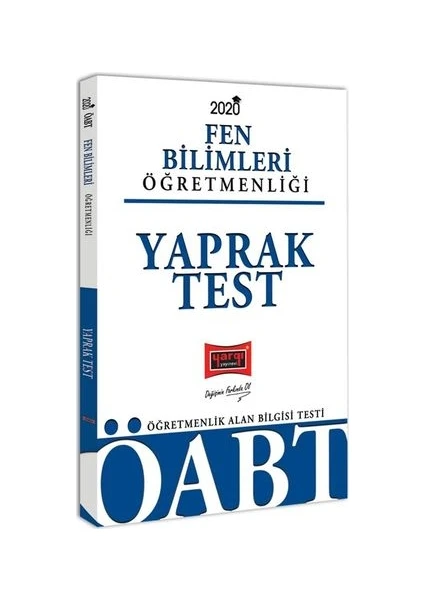 Yargı Yayınevi 2020 ÖABT Fen Bilimleri Öğretmenliği Yaprak Test