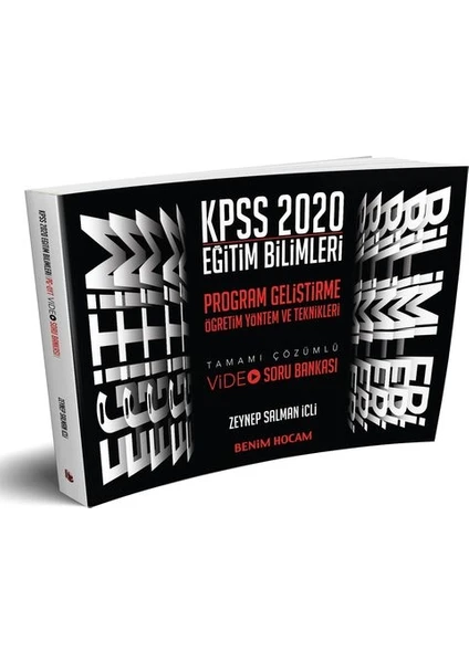 Benim Hocam Yayınları  2020 Eğitim Bilimleri Program Geliştirme Öğretim Yöntem ve Teknikleri Video Soru Bankası