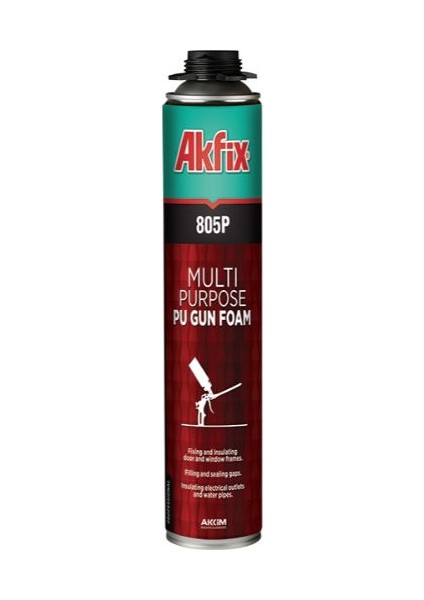 805P Poliüreten Köpük 850 gr Tabancalı Tekli