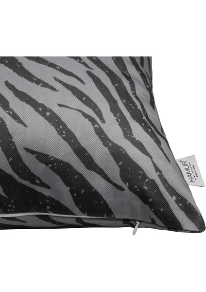 Dekoratif Yastık Kırlent Kılıfı Çift Taraflı Zebra KR06 Kahverengi fiyatları