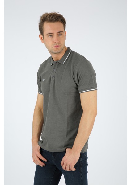 Sport Erkek Polo Çizgili Yaka Tişört modelleri