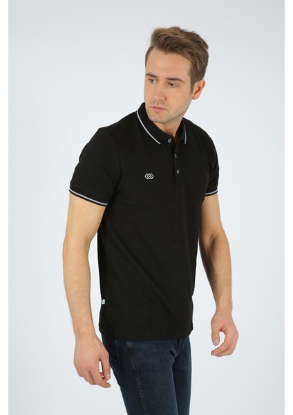 Sport Erkek Polo Çizgili Yaka Tişört modelleri