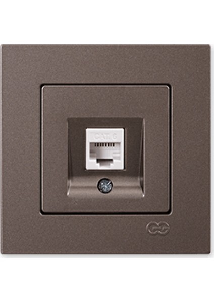 Günsan Tekli Data Prizi (RJ45 Cat6), Mocha 01403500-100169