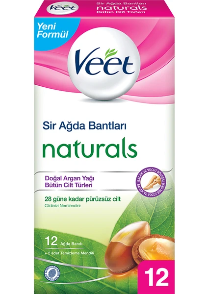 Ağda Bandı Naturals Shea Yağı 12'li