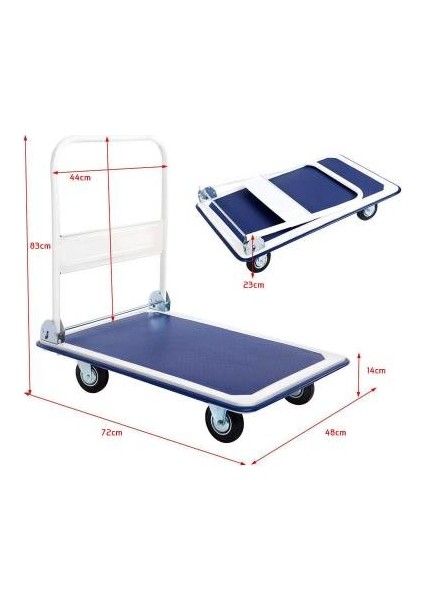 PH150 NL-105 Koli Yük Paket Taşıma Arabası 150 kg