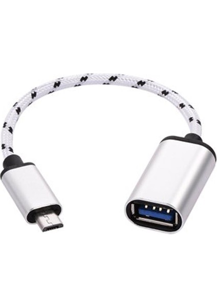 MC318 UTV007 Micro USB 3.0 To USB 3.0 Otg Kablo Gümüş
