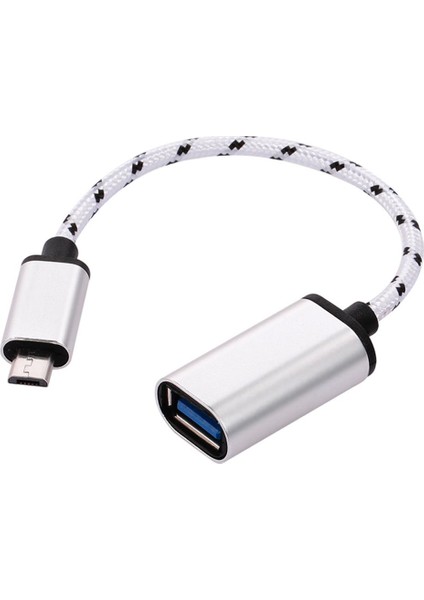 MC318 UTV007 Micro USB 3.0 To USB 3.0 Otg Kablo Gümüş