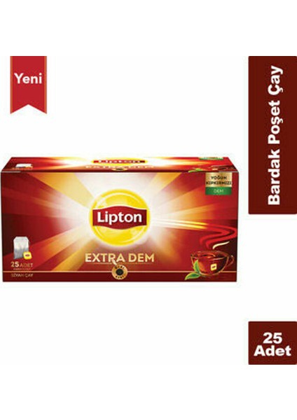 Extra Dem 25'li Bardak Poşet Çay 50G