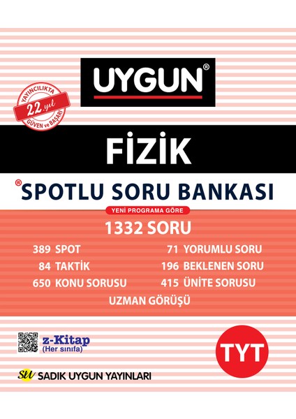 Sadık Uygun Yayınları YGS Spotlu Soru Bankası Fizik