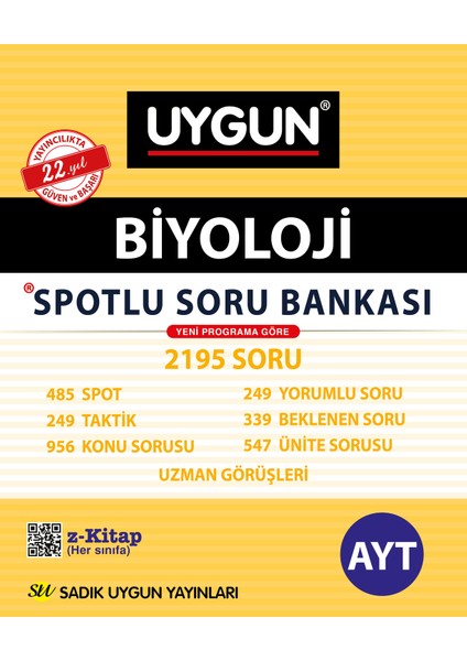 LYS Spotlu Soru Bankası Biyoloji