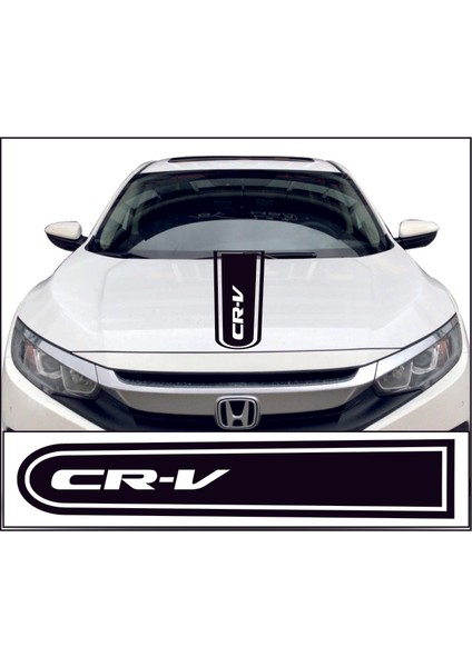 Honda Crv Logolu Otomobil Ön Kaput Şeridi Kaput Sticker Sarı
