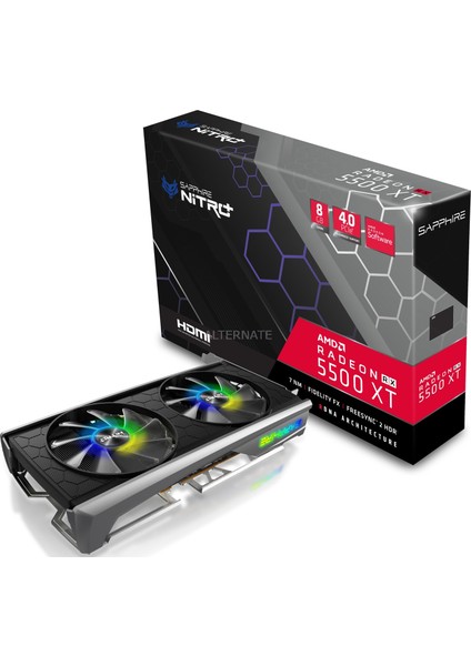 Nitro+ AMD Radeon RX5500 XT 8GB 128Bit GDDR6 PCI-E 4.0 Ekran Kartı 11295-05-20G fiyatları