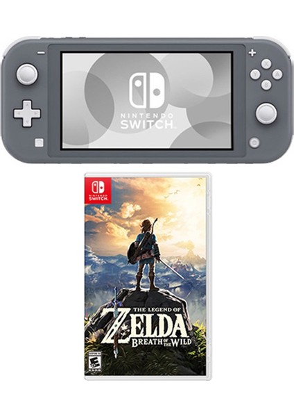 Switch Lite Konsol Gri + The Legend Of Zelda Breath Of The Wıld Oyun