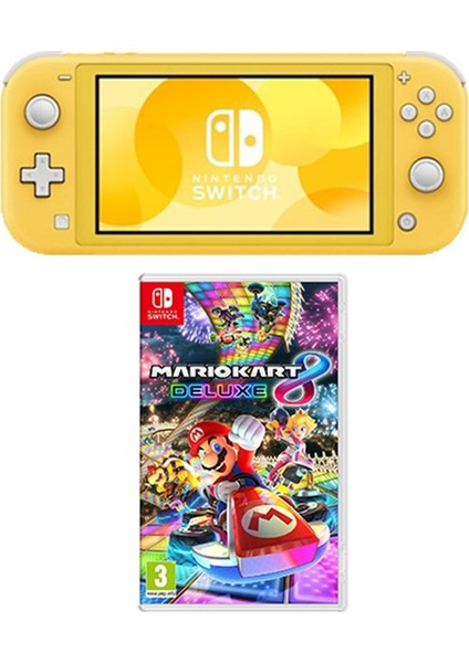 Switch Lite Konsol Sarı + Mario Kart 8 Deluxe Nintendo Switch