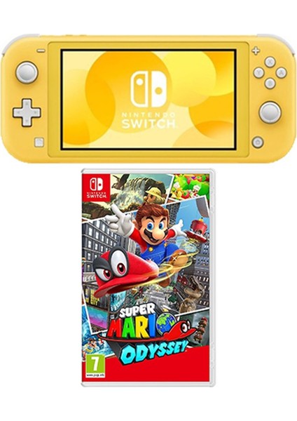 Switch Lite Konsol Sarı + Nintendo Super Mario Odyssey Switch Oyun