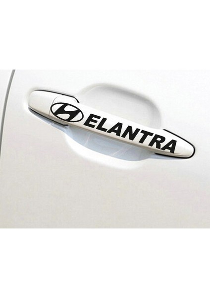 Melek Pazarı - Hyundai Elentra Kapı Kolu Jant Sticker Siyah