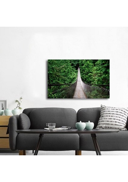 Uzun Tahta Köprü Fotoğraf Kanvas Tablo