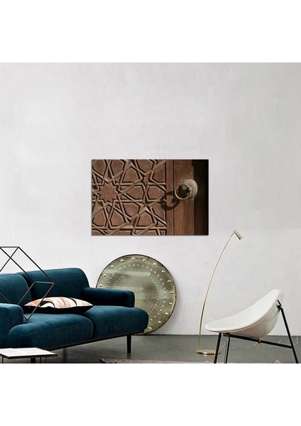 Selimiye Camii Kapı Oyma Kanvas Tablo