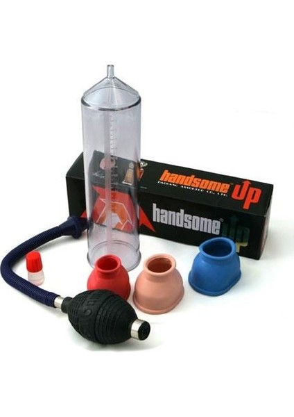 Handsome Up Penis Vakum Pompası + 3 Başlık