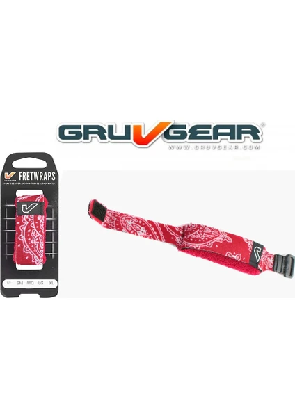 Gruv Gear Fretwrap - Kırmızı Bandana - Medium