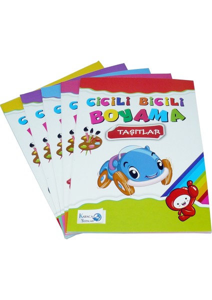 Cicili Bicili Boyama Kitabı 5'li Set