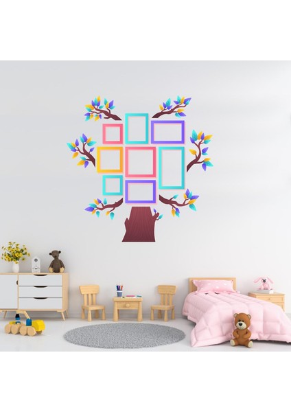 Kt Decoration Soy Ağacı Şekilli Fotoğraf Resim Çerçeveli Ev Dekorasyonu