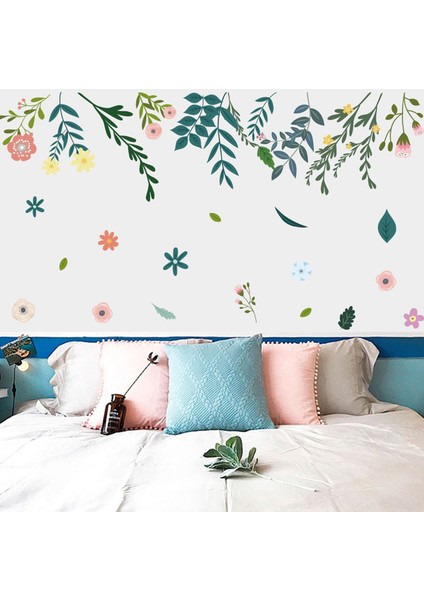 Kt Decoration Taze Ağaç Yaprakları Oturum Odası Modern Duvar Sticker