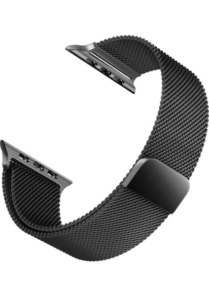 Apple Watch Uyumlu 5 40 mm Milanese Loop Kordon Siyah