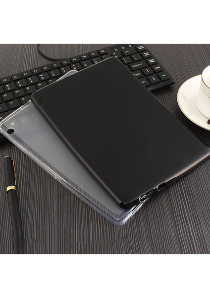 Huawei MediaPad T5 10'' Kılıf Transparent Soft Beyaz