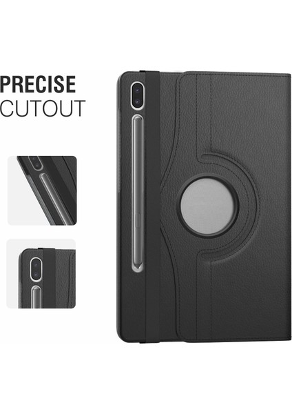 Samsung Galaxy Tab S6 10.6" T860 Kılıf 360 Rotating Stand Deri Lacivert indirimleri