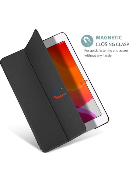 Apple iPad 10.2'' 7. Nesil Smart Case Arka Kılıf Siyah